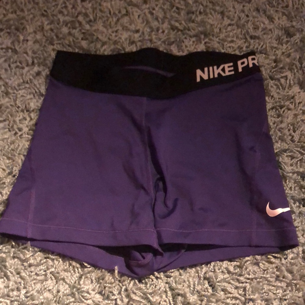Purple Nike Pro Spandex
